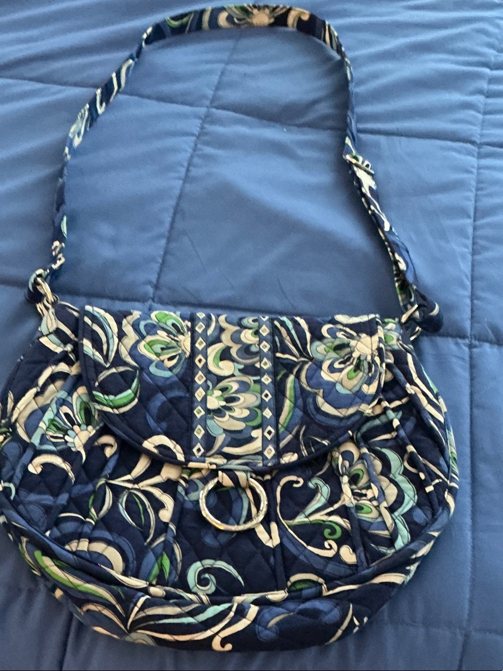 Vera Bradley crossbody bag Mediterranean pattern